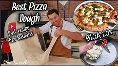 How To Make Best PIZZA DOUGH for Your Business (Full Recipe-BIGA)