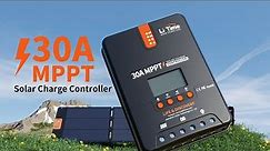 LiTime 30A MPPT Solar Charge Controller with Bluetooth Adapter