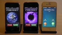 iPhone 2G vs 3G vs 4 Incoming Calls