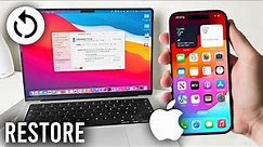 How To Restore iPhone From Backup On Mac - Full Guide