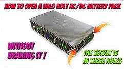 How to Open a Halo Bolt AC/DC Wireless Charge/Battery Pack