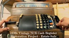 Estate Sale FIND 1930 Vintage NCR Cash Register - How to manually open Money Drawer