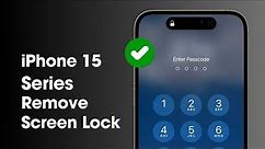 How To Unlock iPhone 15 Pro Max Passcode iF You Forgot iT.... 2024