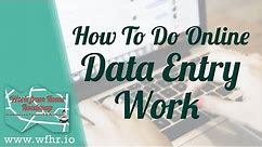 HOW TO DO ONLINE DATA ENTRY WORK | JASON DULAY