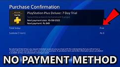 How to get free PS PLUS PREMIUM trial on PS4/PS5 (NO CREDIT CARD/PAYMENT METHOD)