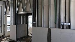How to build a partition wall with cellular lightweight concrete infill instead of rock wool