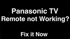 Panasonic Remote Control not Working - Fix it Now