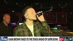 Kane Brown performed last night at the Bud Light Super Bowl Festival ahead of tonight’s Super Bowl