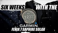 Garmin Fenix 7 Saphire Solar Intial Review
