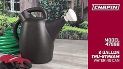 Chapin 47998: 2-Gallon Tru-Stream Outdoor and Indoor 100% Recycled Plastic Watering Can, Removable Nozzle 47998
