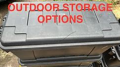 Outdoor Storage Options
