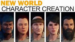 New World - Full Character Creation - Male & Female - All Options!