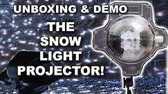 SNOW EFFECT LIGHT PROJECTOR UNBOXING AND DEMO!