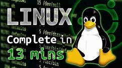 Linux - Tutorial for Beginners in 13 MINUTES! [ UPDATED ]