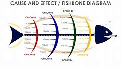Fishbone diagram slide in PowerPoint