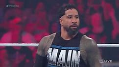 Jey Uso superkicks Owens in their match against The Judgment Day: Raw highlights, Sept. 11, 2023
