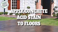 How to Apply Concrete Acid Stain to Floors & Exterior [Part 4] | ConcreteCamouflage.com