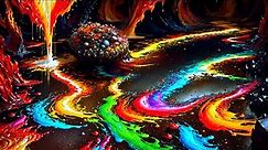 [Copyright Free] Background Video Abstract Paint Colorful Liquid: UHD, 4K - Ultra HD (No Sound )