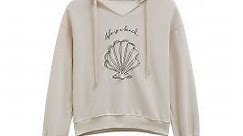 Pearl Seashell Pattern Hoodie Sweatshirt