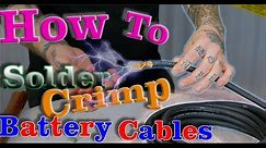 How to Solder & Crimp Battery Cable Ends - Quick Tip