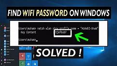 🔥 How to Find WiFi Password on Windows Computer | Free and Easy Method