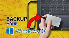 How to Backup windows 10 2022! Back up YOUR PC! Back up Windows 10 to external hard drive