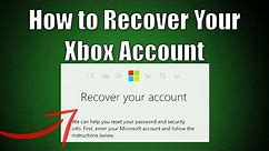 How to Recover Your Xbox Account