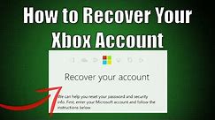 How to Recover Your Xbox Account