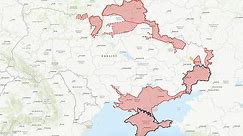 Timelapse shows Russian occupied areas of Ukraine