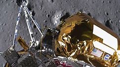 Toppled moon lander sends back more images, with only hours left until it dies