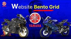 Yamaha Website Redesign with Bento Grid || website design || #figma #uidesign #uiux #website #bento
