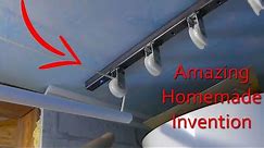 An amazing invention! that blow your mind!! Homemade ceiling cloth hanger/dryer make yourself fast