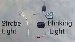Strobe light effect and blinking light circuit with Transistor | Electro Fever