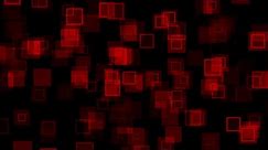 Red Square Motion Graphic Loop 4K Long Screensaver Wallpaper Black Background Video