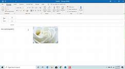 How to Insert a Picture in to an email and Wrap Text around Picture in Outlook - Office 365