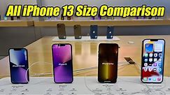 iPhone 13 VS iPhone 13 Pro VS iPhone 13 Mini VS iPhone 13 Pro Max Size Comparison