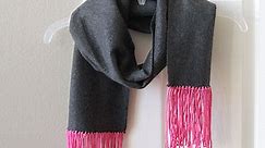easy no sew fleece & fringe scarf (great handmade gift idea!)
