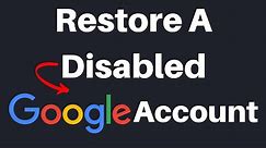 How To Request To Restore Your Google Account