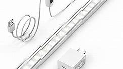ASOKO Under Cabinet Led Lighting, 12 Inch Light Strip Bar, Daylight White 5000K Dimmable Plug in USB Light, Small Thin Led Under Counter Lighting for Kitchen/Room/Shelf/Desk/Display Case
