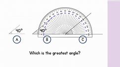 Year 5 - Week 10 - Lesson 1 - Measure with a protractor