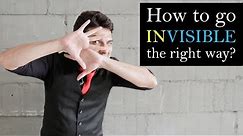 How to Become Invisible in Real Life | Capt. Mazz