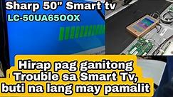 How to Fix Sharp 50" 4k tv no display?