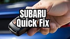 Subaru Key Fob Battery Replacement Without Braking it !!