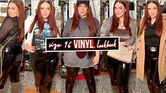 how to style VINYL LEGGINGS for CURVES *Size 16* Lookbook