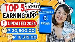 TOP 5 LEGIT AND HIGHEST EARNING APP 2024 | I EARNED P20,500 IN 1 APP WITH OWN PROOF GCASH & PAYPAL