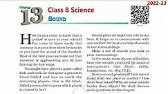 Sound : Class 8 Science Chapter 13 [Full Chapter]