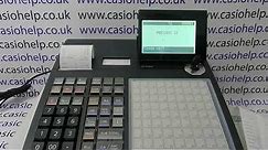 How To Take Weekly, Monthly Or Quarterly Reports On The Casio SE-C3500 Cash Register