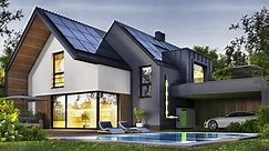 「太陽電池パネルと蓄電池と現代の家。3Dレンダリング」の動画素材（ロイヤリティフリー）1099597125 | Shutterstock