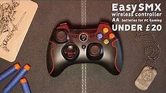 WIRELESS BUDGET PC GAMING controller under £20 + GIVEAWAY - EasySMX REVIEW