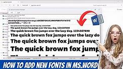 👉 add fonts microsoft word